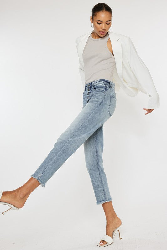 HIGH RISE STRAIGHT FIT JEANS | KANCAN