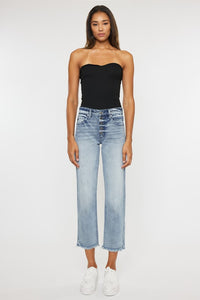 HIGH RISE STRAIGHT FIT JEANS | KANCAN