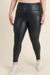 Curvy Foil High Waist Leggings | Mono B