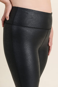 Curvy Foil High Waist Leggings | Mono B