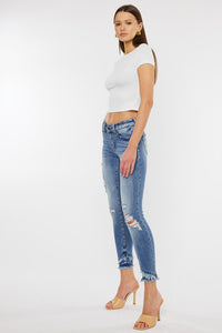 MID RISE ANKLE SKINNY JEANS | KANCAN