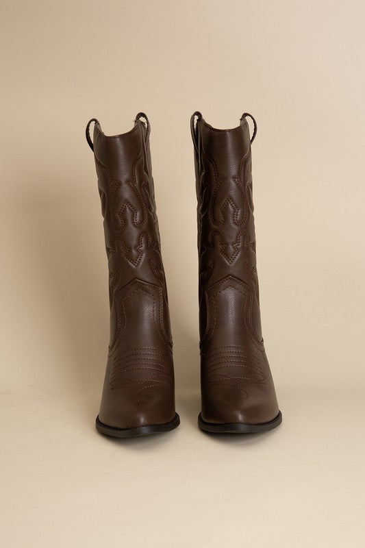 Brown Rerun Cowboy Western Boots | Bella Lucca Boutique