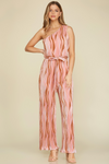 Printed Vintage Plisse Jumpsuit | Bella Lucca Boutique