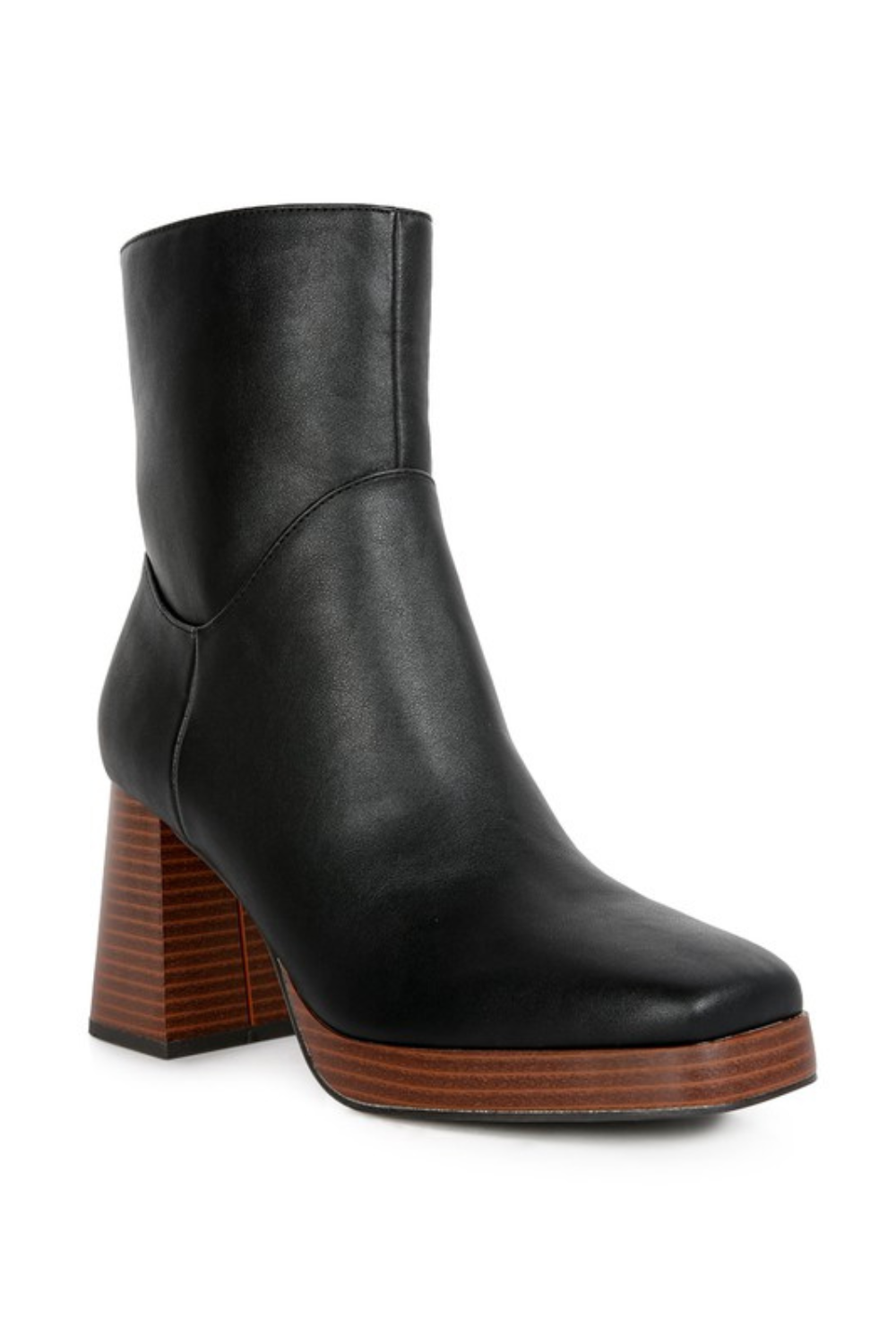 Black High Ankle Chunky Heel Boots | Bella Lucca Boutique