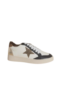 90s Retro Sneakers Gold Rhinestone Star | Bella Lucca Boutique