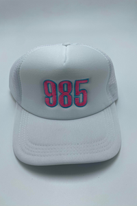 985 Area Code | Bella Lucca Exclusive Custom Embroidered Trucker Hat