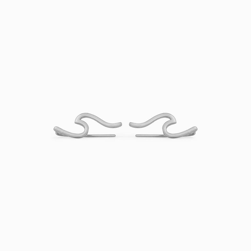 Sterling Silver Pura Vida Wave Ear Climber | Bella Lucca Boutique