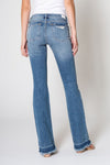 Bootcut Mid-Rise Raw Hem Medium Wash | Bella Lucca Boutique