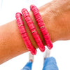 Red Heishi Bracelet | Bella Lucca Boutique