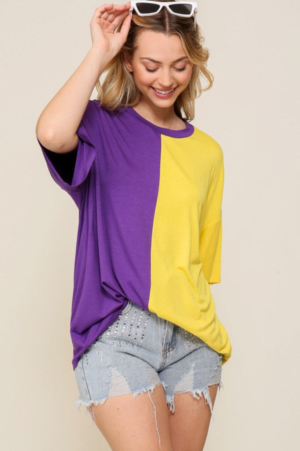 Purple and hot sale yellow top