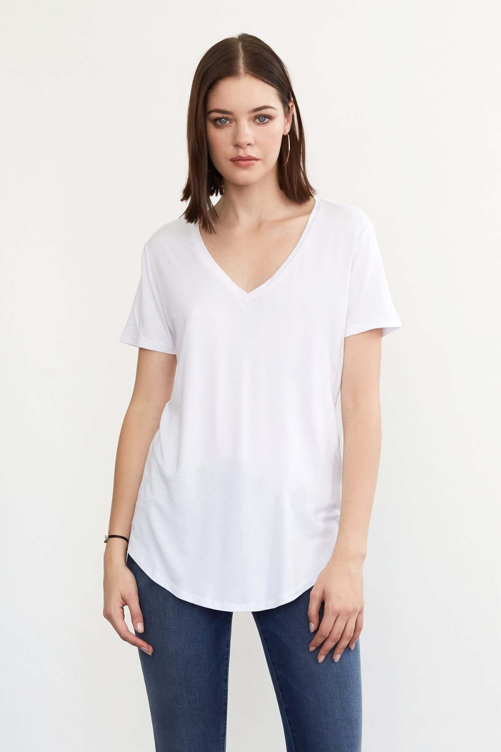 Another Love Megan V-Neck | White