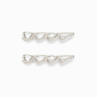 PURA VIDA WAVE HAIR BARRETTES (SET OF 2)