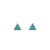 Pura Vida Gemstone Triangle Stud