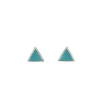 Pura Vida Gemstone Triangle Stud