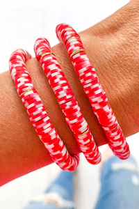 Candy Cane Heishi Bracelet | Bella Lucca Boutique