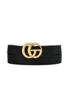 Black Faux Leather Belt with Matte Gold Metal Buckle | Bella Lucca Boutique