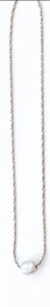 PETITE ROPE CHAIN SILVER | MINI PEARL