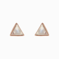 Pura Vida Gemstone Triangle Stud