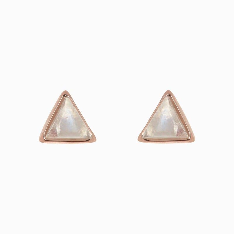 Pura Vida Gemstone Triangle Stud