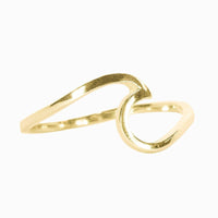 Pura Vida Gold Wave Ring | Bella Lucca Boutique