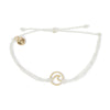 Pura Vida Gold Wave Charm Bracelet | White 