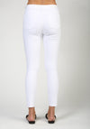 heather high rise skinny crop | white