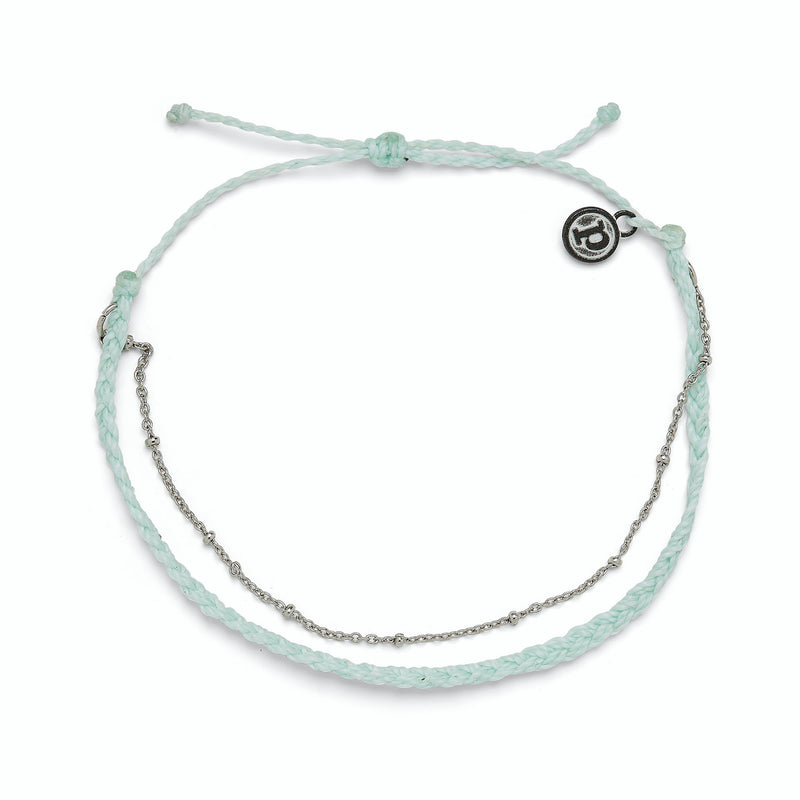 Pura Vida Silver Satellite Chain Anklet | Winterfresh