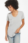 Z Supply Cotton Slub Pocket Tee | Heather Grey