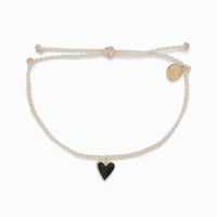 Pura Vida Petite Heart Charm Bracelet Vanilla | Bella Lucca Boutique