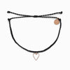 Pura Vida Petite Heart Charm Bracelet Black | Bella Lucca Boutique